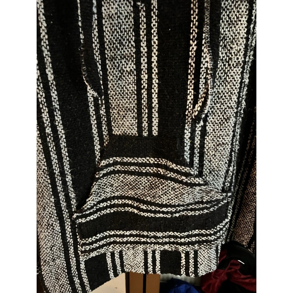 Vel Mex Baja Hoodie Pullover Striped Pouch Pocket Hooded Sweatshirt XXL - Picture 6 of 8